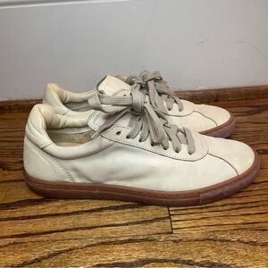 Casual Cream Leather Sneakers M Gemi